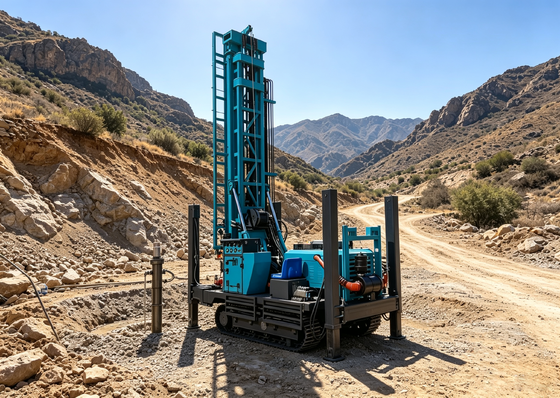 300m /900feets Depth Pneumatic Earth Drilling Equipment With 8900 N·M  Torque
