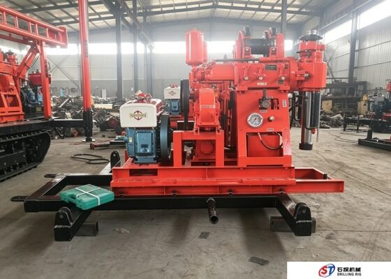 Easy Operation Diesel Engine Borehole Drilling Machine XY-1A For Exploration