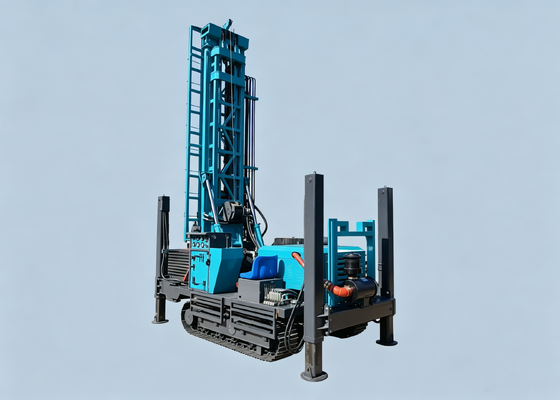 High Efficiency  Water Borehole Drilling Machine With Air Compressor/Mud Pump