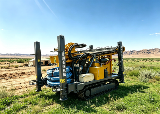 300m /900feets Depth Pneumatic Earth Drilling Equipment With 8900 N·M  Torque