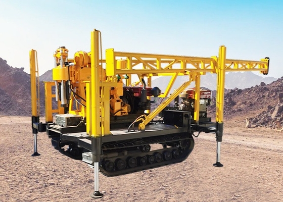 200 metros de profundidade 300 mm de diâmetro GK 200 Rig de perfuração de poços de água com motor diesel de 22 HP