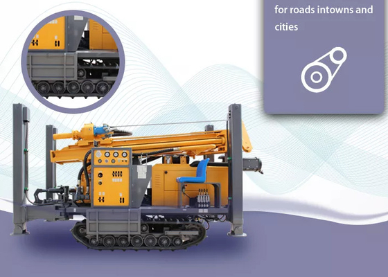 O St de alta velocidade 350 mede a perfuração pneumática profunda Rig Underground Borehole