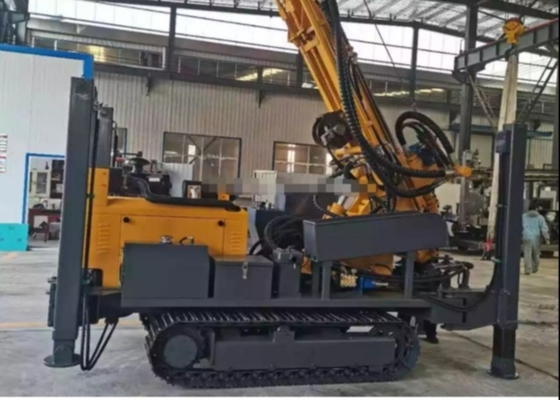 Grande equipamento de perfuração de poço de água de 260 metros de profundidade com compressor de ar e bomba de lama BW 250