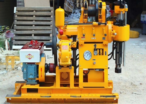 Equipamento de perfuração de núcleo GK 200 200 metros de profundidade com motor diesel de 22 HP para engenharia de exploração