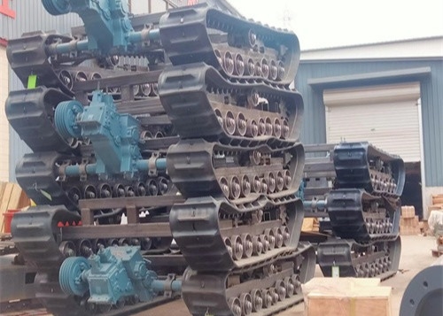 Estrutura da trilha da esteira rolante da capacidade de carga 1.5MT para a água que fura bem a máquina