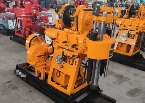 Mineração Exploração Core Rig Perfuração 100 metros de profundidade Potência do motor diesel