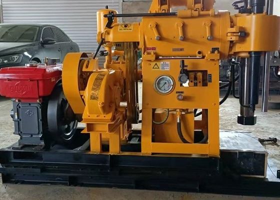 Máquina de perfuração de teste de solo SPT de 100 metros de comprimento com motor diesel de 18 HP