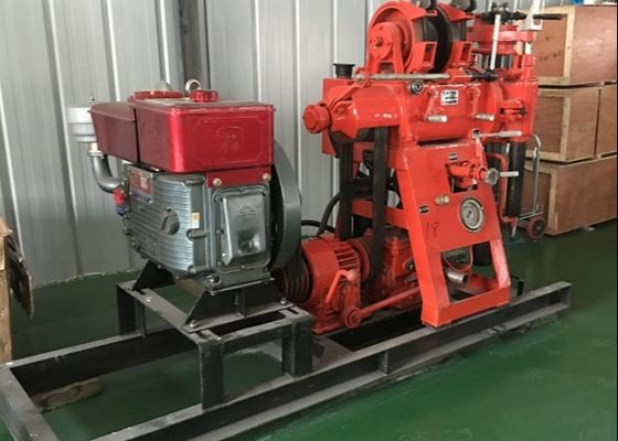 18 HP motor a diesel motor de furo de núcleo e plataforma com capacidade de 150 metros