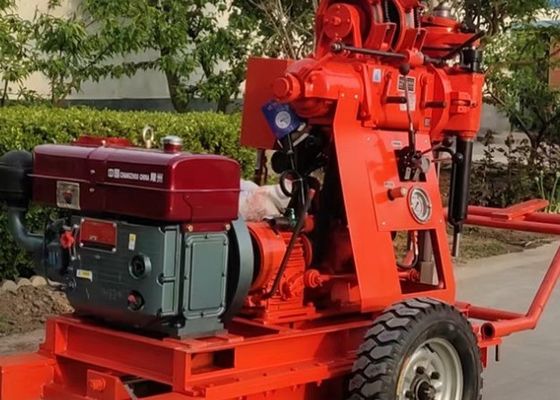 Estação de perfuração de exploração XY-1 para testes de solo 100m Profundidade 42mm Diâmetro da haste