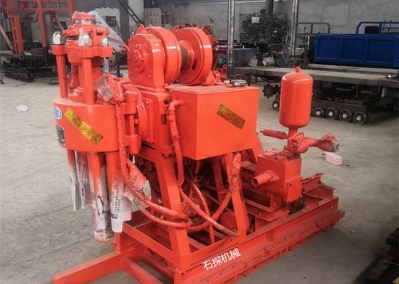 Rig de ensaio de solo profundo com BW 160 bomba de lama motor diesel 100M profundidade de perfuração