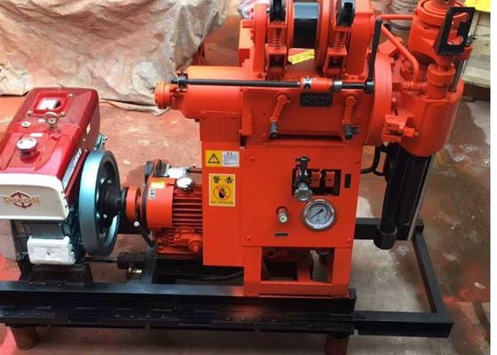Máquina de perfuração de teste de solo portátil, motor diesel leve, perfuração de 42 mm, diâmetro da haste