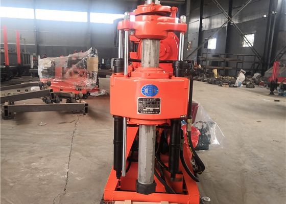 Máquina de perfuração geológica amarelo com motor a diesel para perfuração de 100 m de profundidade