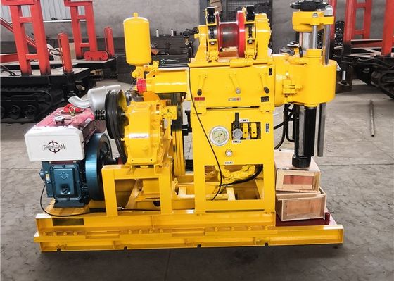 Exploração pessoal Máquina de perfuração geológica amarelo com bomba de lama BW 160