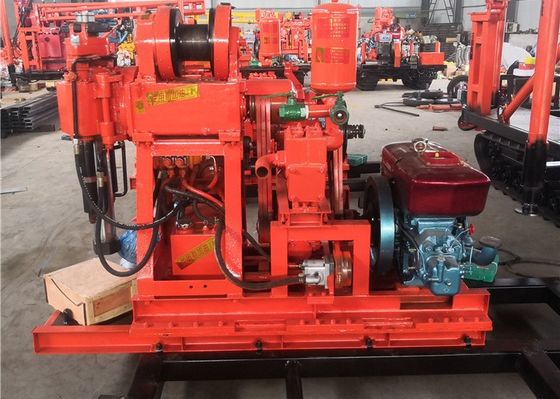 XY-1 Uma máquina de perfuração de teste de solo de 150 metros com motor a diesel de 18 hp para exploração