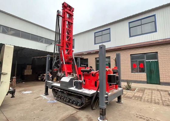 Forno de perfuração montado em crawler 200 metros profundidade de perfuração com compressor de ar 17/18