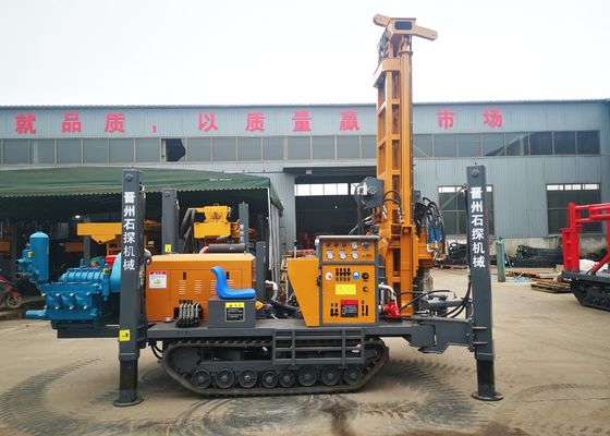 200m Crawler montado Rig de perfuração de poços com 3 metros de barras de perfuração por sistema de perfuração hidráulica ST 200