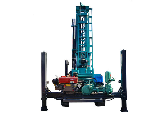 Motor a diesel 91kw Poço de água de perfuração Rig hidráulico pista de caminhada