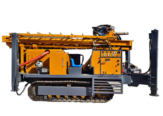 1000m Crawler Hidráulico Poço de água de perfuração Rig 6 cilindros motor diesel