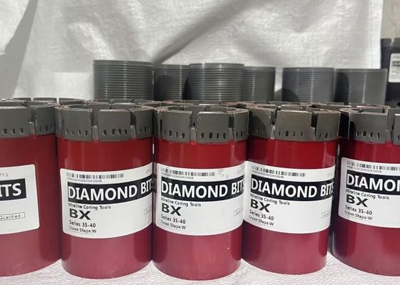 NX BX Impregnado Diamond Core Drill Bit For Samples Wireline Core Collection