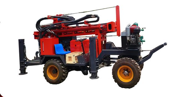 Máquina de perfuração de rocha hidráulica com motor diesel, diâmetro do furo de perfuração 105-305mm