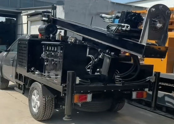 Máquina de Perfuração Montada em Trator com Cabeça de Potência Dupla para Operações de Campo