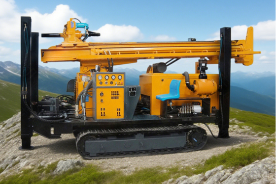 Máquina de perfuração de 100m 200m 300m Crawlerbig com motor diesel de alta potência