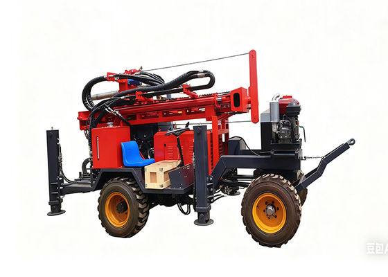 100/200/300M Máquina de perfuração montada em um tractor de poço de água para África
