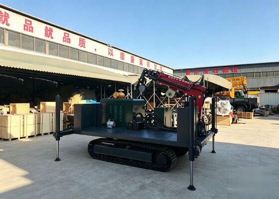 Base de Esteira de Aço Multifuncional com Guindaste Telescópico Montado para Engenharia Off-Road