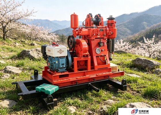 Máquina de perfuração de poços com motor a diesel XY-1A para exploração