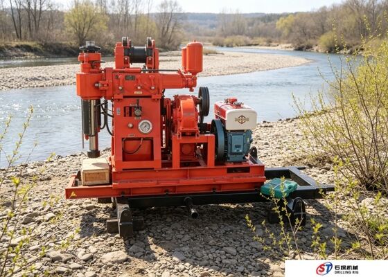 Máquina de perfuração de poços de mineração 100-150 metros de profundidade para carvão