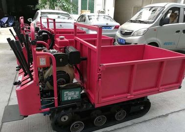 Exploração agrícola do motor diesel que mina a capacidade hidráulica de Mini Dumper Track Transporter 2MT da esteira rolante da trilha