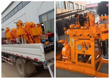 Reboque diesel máquina de perfuração montada do teste do solo para a exploração mineral