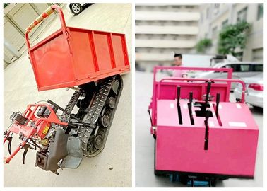 Mini transportador de 1 toneladas da trilha, mini descarregador seguido para o transporte da agricultura
