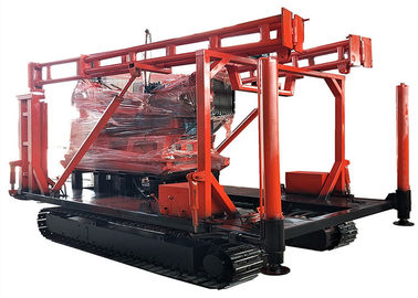 Equipamento de perfuração Geological de quatro rodas do núcleo do diamante do poço de perfuração da exploração da máquina 300-600m da broca do reboque XY-2
