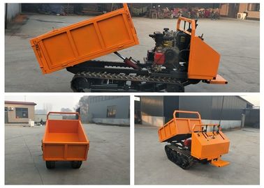 Mini caminhão de descarregador de borracha de 2 toneladas do portador do transportador da trilha 600 quilogramas de capacidade de carga
