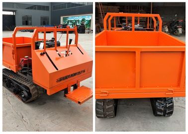 A mini carga de borracha de 1 toneladas do auto seguiu a cor da laranja do transportador da esteira rolante do descarregador