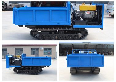 O mini diesel hidráulico azul do transportador da trilha seguiu a carga máxima do veículo 2,0 toneladas