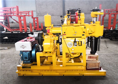 Cor hidráulica giratória do amarelo da máquina de perfuração do teste do solo do Portable de 200m
