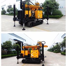 equipamento de broca montado esteira rolante da profundidade de 200m, máquina de Borewell da água com compressor de ar