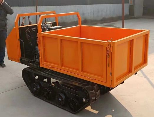 Transportador de via durável transportador de via rasante com pista de borracha modelo 400 90 54 e base de rodas de 1932 mm para tarefas de transporte fora de estrada