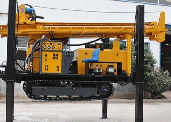 Equipamento de perfuração de poço de água subterrânea profunda com motor diesel 350 metros grande máquina de perfuração pneumática