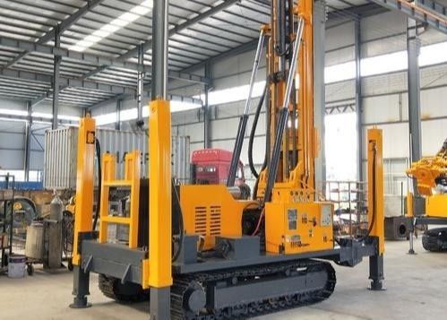 Compressor de Ar Máquina de Perfuração Grande ST 350 Metros Furo Poço de Água