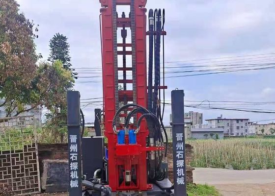 St 200 metros Pneumático de perfuração Rig personalizado Diâmetro grande Potência do motor diesel