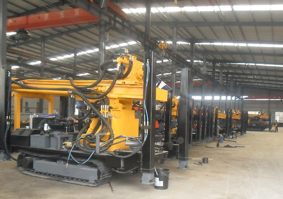 perfuração montada trator Rig Geothermal Rotary Machine de 350m