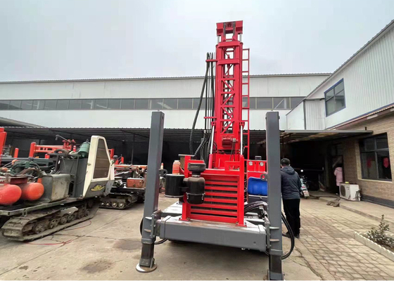 perfuração profunda de 200m que fura Rig Pneumatic Trator Mounted Dth