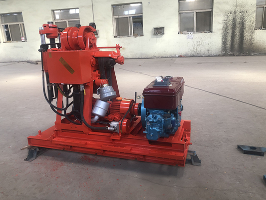Motor a diesel XY-1 Teste de solo Rig de perfuração 100m Profundidade BW 160 bomba de lama