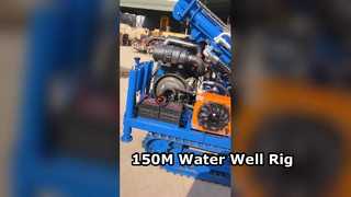 Equipamento de perfuração de poço de água ST 150 com profundidade de 150M