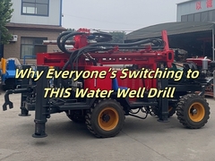 Com 300 metros de camada rochosa motor a diesel de potência pneumática sonda de perfuração