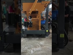 260 m Bomba de calor de origem terrestre / Estação pneumática de perfuração de poços de água com rodas