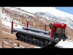 Chassi de esteira de borracha para obras de construção civil movido a motor diesel